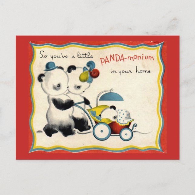 Vintag Neue Anreise Postkarte (Vorderseite)