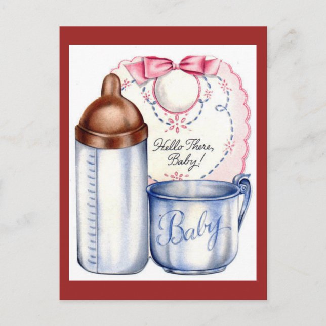 Vintag Neue Anreise Postkarte (Vorderseite)