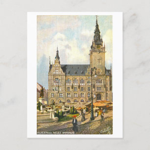 Vintag Neues Rathaus/Neues Rathaus/Neues Rathaus i Postkarte