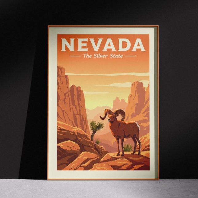 Vintag Nevada Poster (Von Creator hochgeladen)