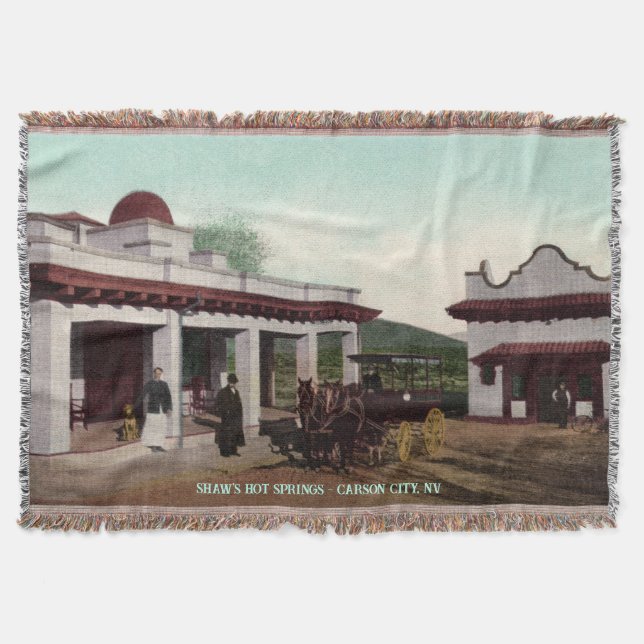 Vintag Nevada Throw Blanket Decke (Vorderseite)