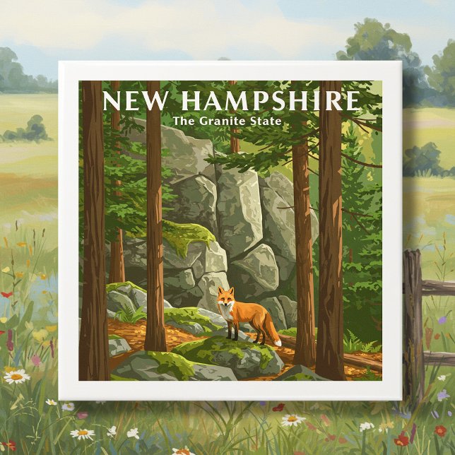 Vintag New Hampshire Fliese (Von Creator hochgeladen)