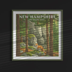 Vintag New Hampshire Poster