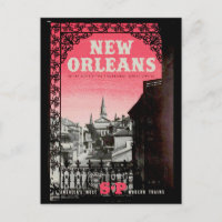 Vintag New Orleans Reisen Postkarte