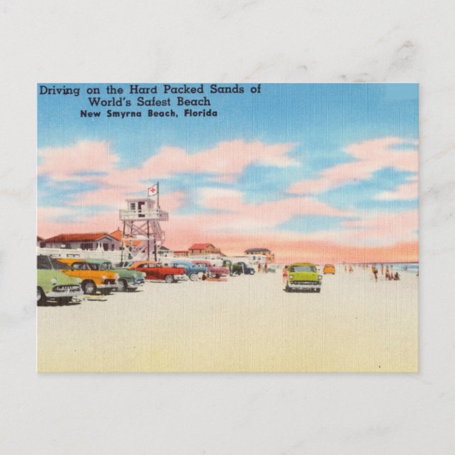 Vintag, New Smyrna Beach, Florida Postkarte (Vorderseite)