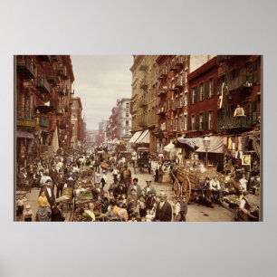 Vintag New York 1890 Poster