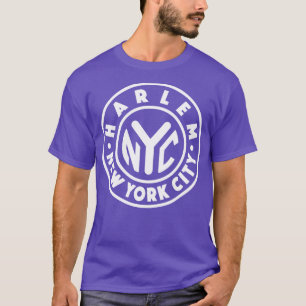 Vintag New York City Circle Harlem White T-Shirt