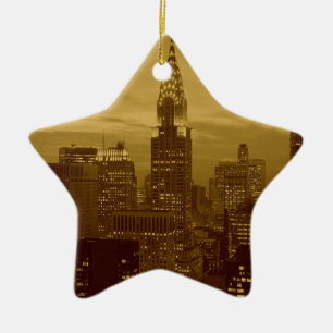 Vintag New York Manhattan Keramikornament