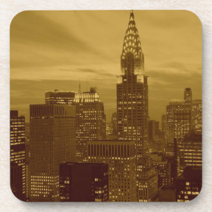 Vintag New York Manhattan Untersetzer