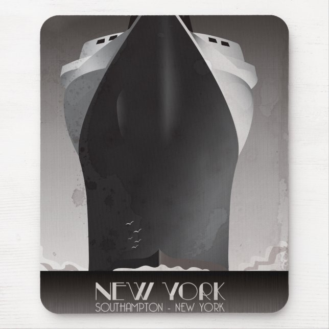 Vintag New York nach Southampton Mousepad (Vorne)