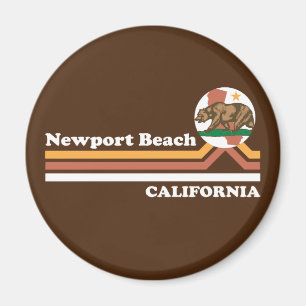 Vintag Newport Beach California Magnet