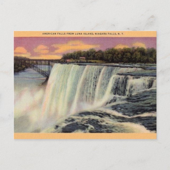 Vintag Niagara Falls Postcard Postkarte (Vorderseite)