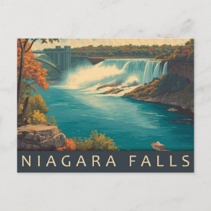 Vintag Niagara Falls Travel Postkarte