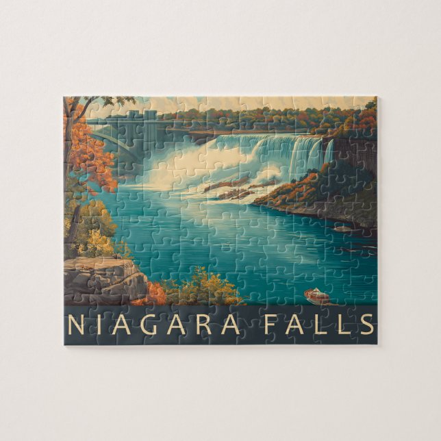 Vintag Niagara Falls Travel Puzzle (Horizontal)