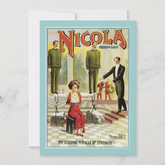 Vintag Nicola Magician Poster (Vorderseite)