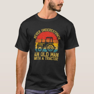 Vintag nie einen alten Mann mit einer Spur untersc T-Shirt