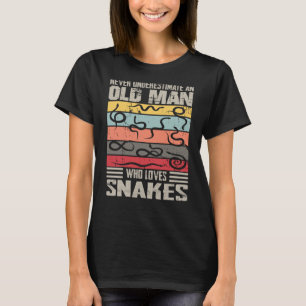 Vintag nie einen alten Mann unterschätzen, der Lie T-Shirt