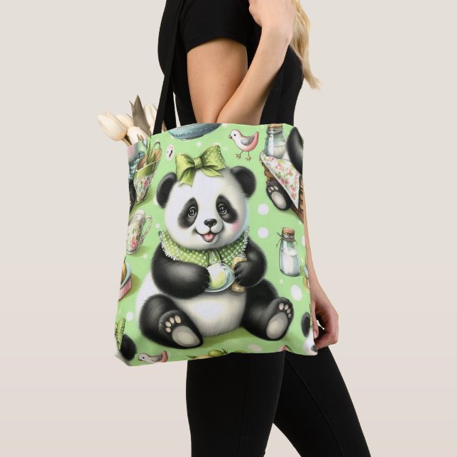 Vintag Niedlich Baby Panda (Von Nahem)