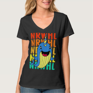 Vintag Niedlich Narwhal T-Shirt