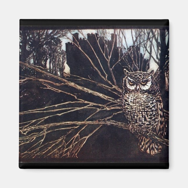 Vintag Night Owl Rackham Magnet (Vorne)