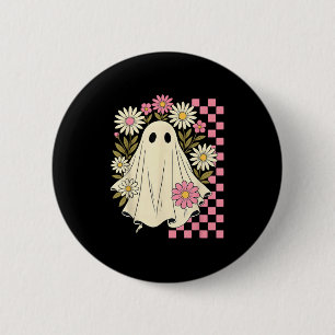 Vintag Nk Blume Ghost Groovy Halloween Soky Gir Button