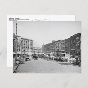 Vintag Norfolk, VA: Kommerzieller Platz (1905) Postkarte