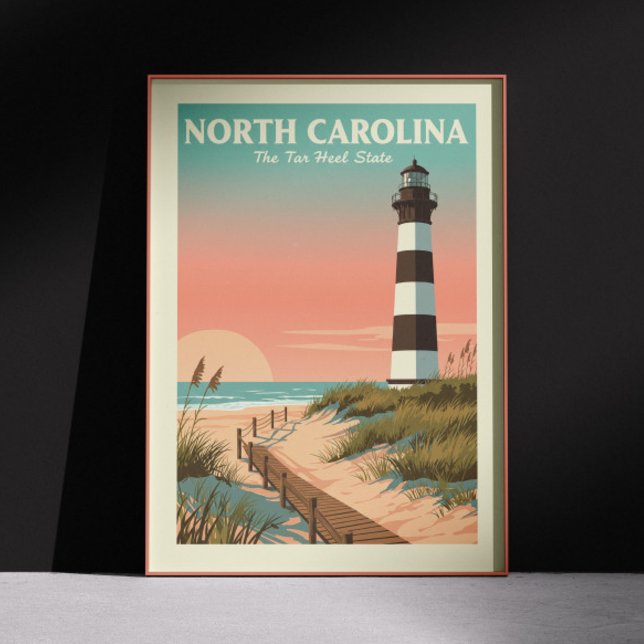 Vintag North Carolina Poster (Von Creator hochgeladen)