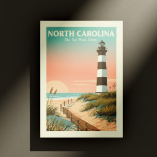 Vintag North Carolina Postkarte
