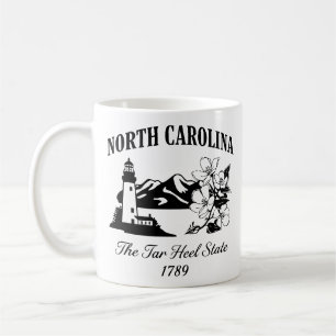 Vintag North Carolina Travel Kaffeetasse
