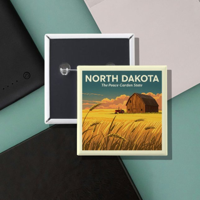 Vintag North Dakota Button (Von Creator hochgeladen)
