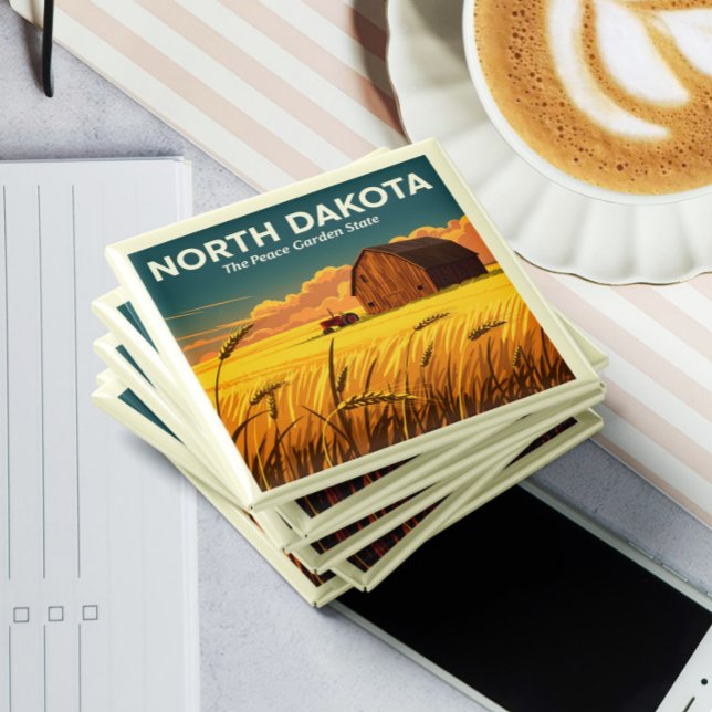 Vintag North Dakota Magnet (Von Creator hochgeladen)