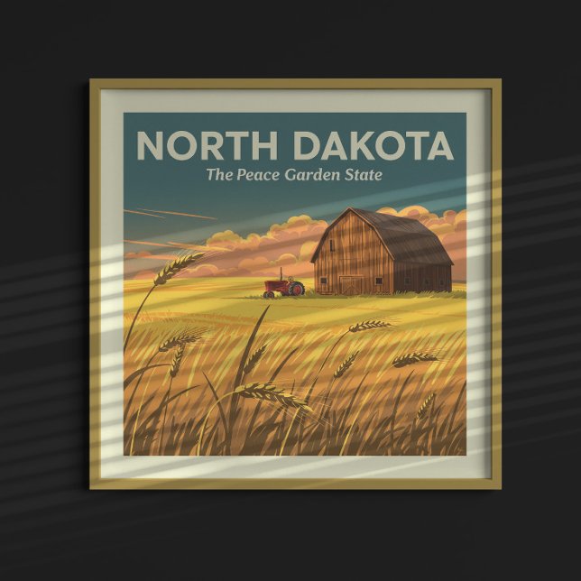 Vintag North Dakota Poster (Von Creator hochgeladen)