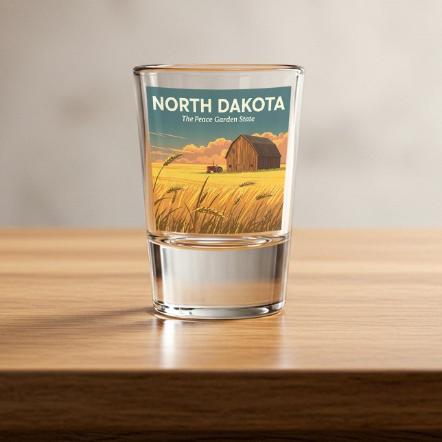 Vintag North Dakota Schnapsglas (Von Creator hochgeladen)