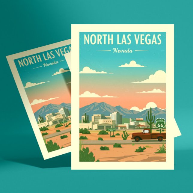 Vintag North Las Vegas Postkarte (Von Creator hochgeladen)