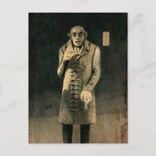 Vintag Nosferatu Kunst, Dichtung und Musik Postkarte
