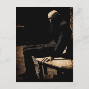 Vintag Nosferatu Kunst, Dichtung und Musik Postkarte