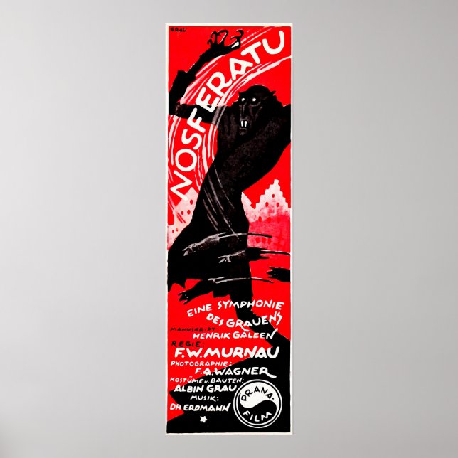 Vintag Nosferatu Poster (Vorne)