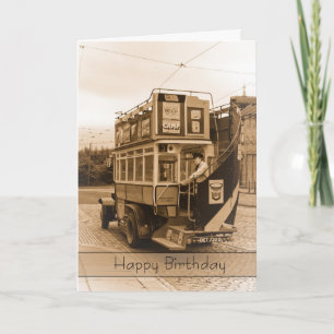 Vintag, Nostalgie, Retro Birthday Card - Vintag Karte