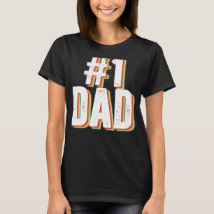 Vintag Nummer eins stolzer Vater Vatertag vom Sohn T-Shirt