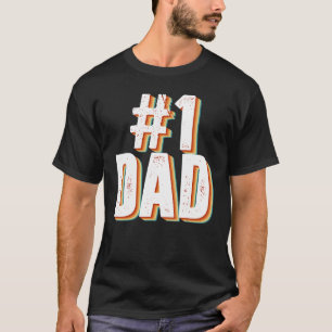 Vintag Nummer eins stolzer Vater Vatertag vom Sohn T-Shirt