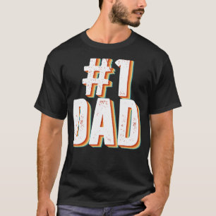 Vintag Nummer eins stolzer Vater Vatertag vom Sohn T-Shirt