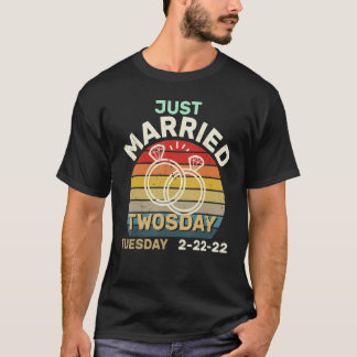 Vintag nur verheiratet am 22. Februar 2009 Wir T-Shirt