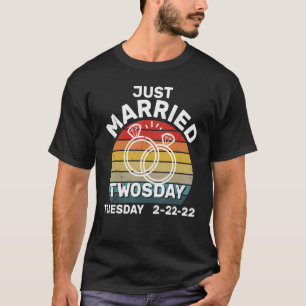 Vintag nur verheiratet am 22. Februar 2009 Wir T-Shirt