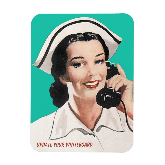 Vintag Nurse Funny Advice Magnet (Vertikal)