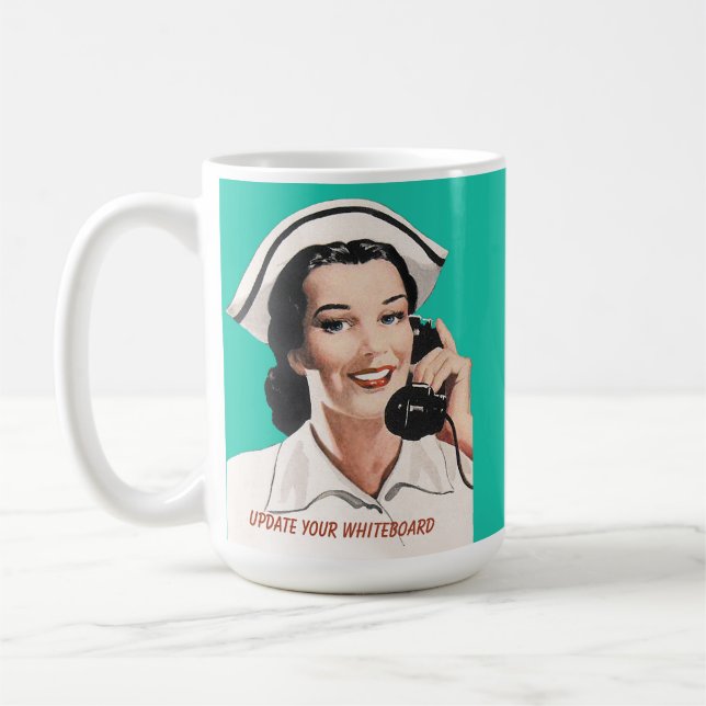 Vintag Nurse Funny Advice Tasse (Links)