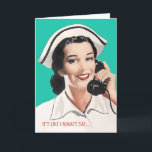 Vintag Nurse Funny Birthday Card Karte<br><div class="desc">Mit dieser lustigen Karte mit einer Vintagen Krankenschwester,  die kluge Ratschläge bietet,  senden Sie Ihrem Lieblingsschwester Glückwünsche zum Geburtstag.</div>