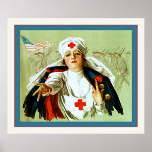 Vintag Nurse Poster ~ Weltkrieg 1