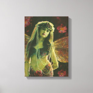 Vintag Nymph Wrapped Canvas Print Leinwanddruck