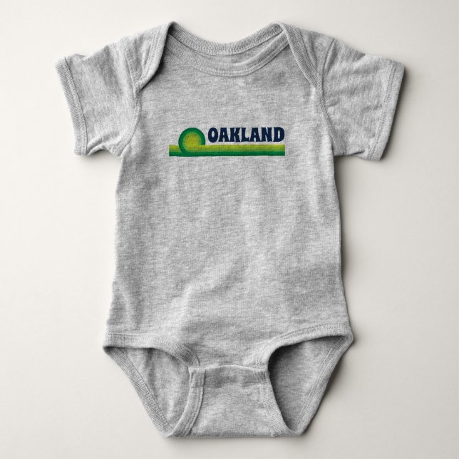 Vintag Oakland Liebe Baby Unisex Strampler (Vorderseite)