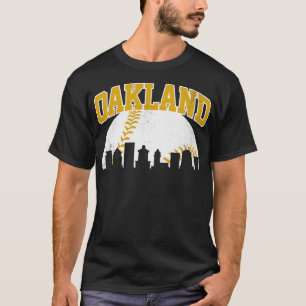 Vintag Oakland Skyline City Gameday Retro Vintag T-Shirt